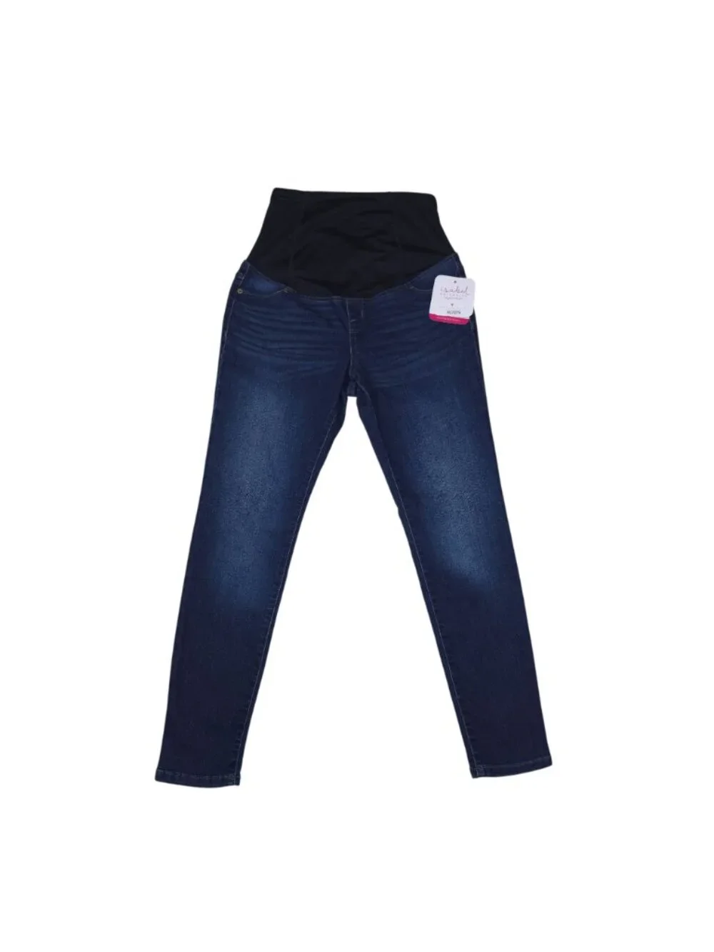 Isabel Maternity Skinny Maternity Jeans With Crossover Panel Size 8/29R Blue